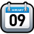 Calendar Blue Icon 48x48 png